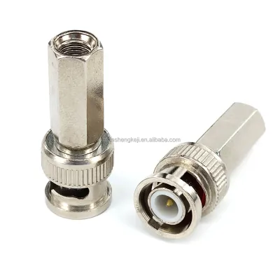 SP-CN303 Twist-On BNC Male Connector, RG59 / RG6