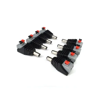 SP-CN331 DC Power Connector, 5.5 × 2.1 mm Male, Push Type