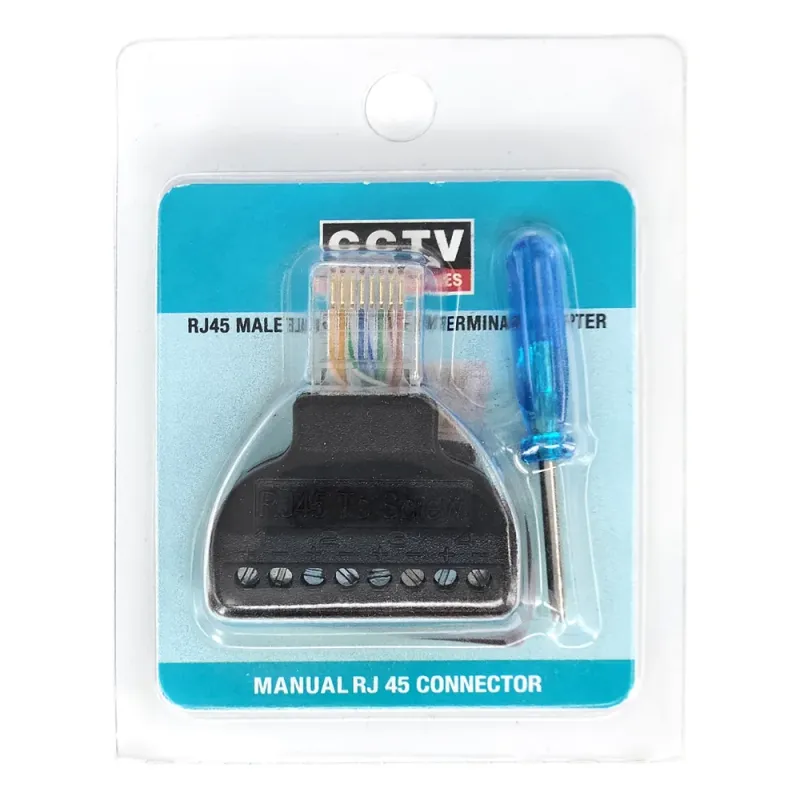 SP-CN346 RJ45 Male to 8-Pin Screw Terminal Adapter