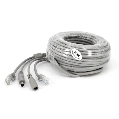 SP-CN350 RJ45 + DC Siamese Cable for IP Cameras, 5–50 m