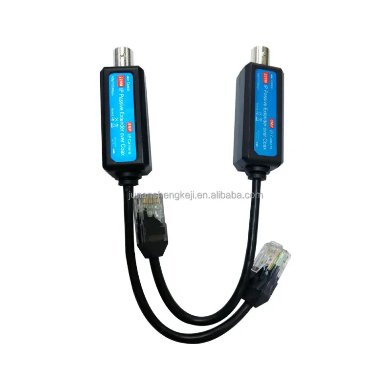 SP-EC302 IP over coax extender pair with BNC and RJ45 connections