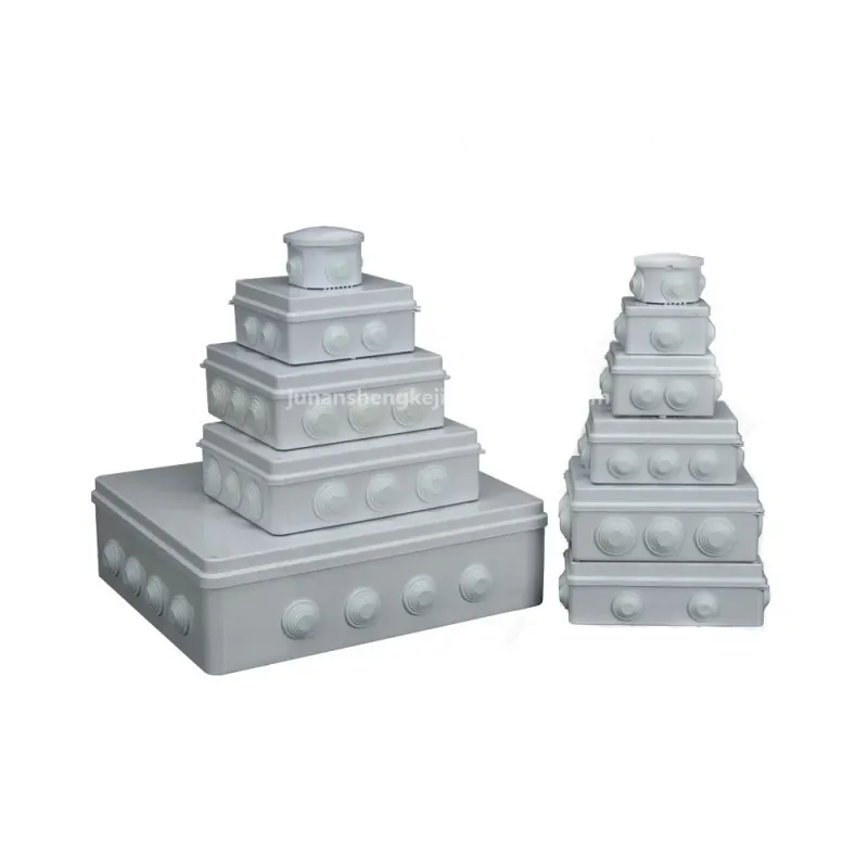 SP-JB301 white ABS waterproof junction boxes in several sizes