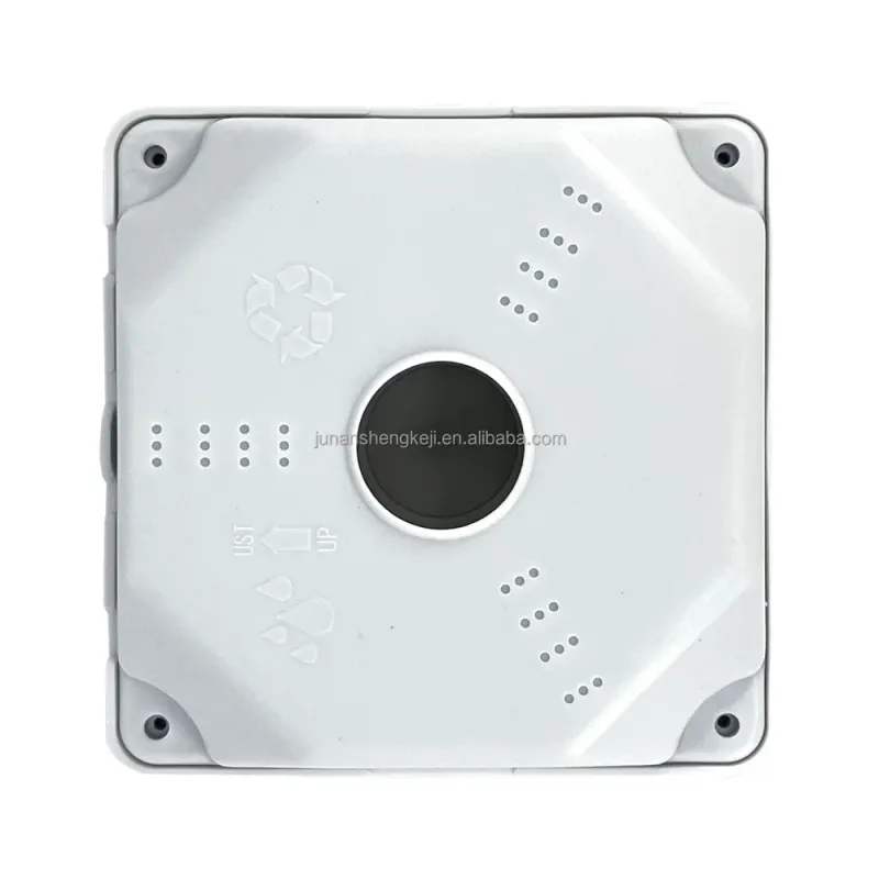 SP-JB306 square white ABS junction box with central cable hole