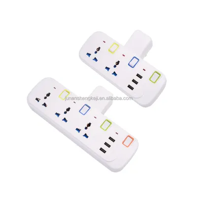 SP-PD302 UK Plug Multi-Outlet Adapter with USB