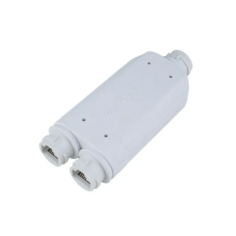 SP-PE305 outdoor IP66 PoE extender with sealed RJ45 cable glands
