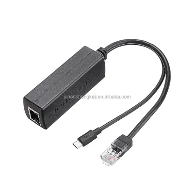 SP-PS305 PoE splitter with RJ45 data and Micro USB 5 V outputs