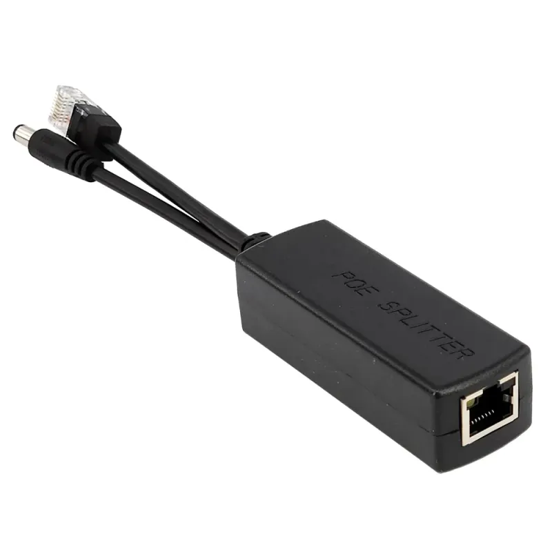 SP-PS306 PoE splitter with RJ45 data and 5.5 x 2.1 mm DC outputs
