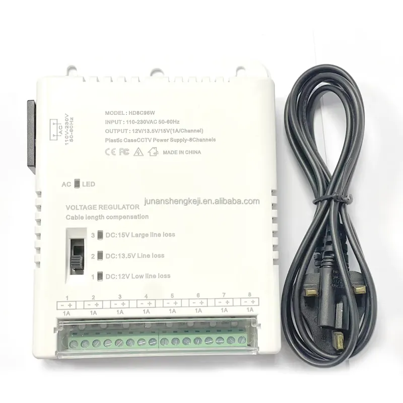 SP-PW323 CCTV Power Supply, 4/8/16 Channel, 12–15 V 96 W
