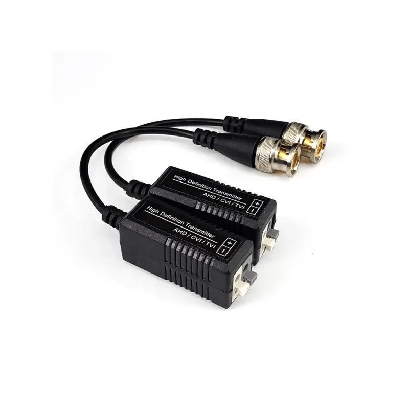 SP-VB302 passive HD video balun pair with BNC male pigtails